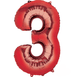 Numeral SuperShape Foil Balloon 86cm Each