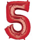 Numeral SuperShape Foil Balloon 86cm Each
