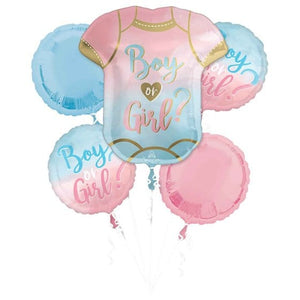 Balloon - Airwalkers & Bouquets The Big Reveal Balloon Bouquet 5pk