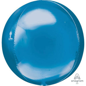 Balloon - Bubble, Orbz & Cubez Blue Orbz Balloon 38cm x 40cm Each
