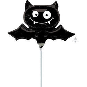 Balloon - Foil Black Bat Mini Shape Foil Balloon Each