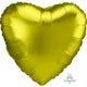 Balloon - Foil Lemon Heart Satin Luxe Foil Balloon 45cm Each