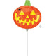 Balloon - Foil Pumpkin With Spider Mini Shape Foil Balloon Each