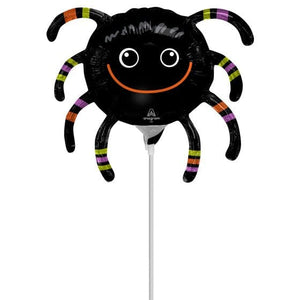 Balloon - Foil Smiley Spider Mini Shape Foil Balloon Each