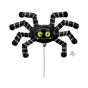 Balloon - Foil Striped Spider Mini Shape Foil Balloon Each