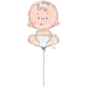 Balloon - Foil Welcome Baby Mini Shape Foil Balloon Each