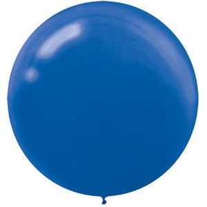 Balloon - Plain Latex Bright Royal Blue Latex Balloons 60cm 4pk