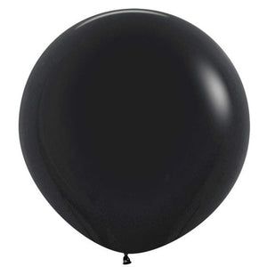 Balloon - Plain Latex Fashion Black Latex Balloons 60cm 10pk