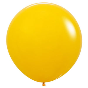 Balloon - Plain Latex Fashion Honey Yellow Latex Balloons 60cm 10pk