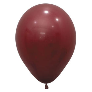 Balloon - Plain Latex Fashion Merlot Latex Balloons 30cm 100pk