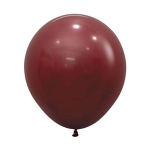 Balloon - Plain Latex Fashion Merlot Latex Balloons 45cm 6pk