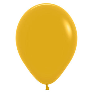 Balloon - Plain Latex Fashion Mustard Latex Balloons 30cm 100pk