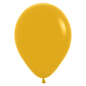 Balloon - Plain Latex Fashion Mustard Latex Balloons 30cm 25pk