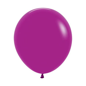 Balloon - Plain Latex Fashion Purple Orchid Latex Balloons 45cm 6pk