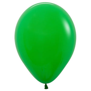 Balloon - Plain Latex Fashion Shamrock Green Latex Balloons 30cm 100pk