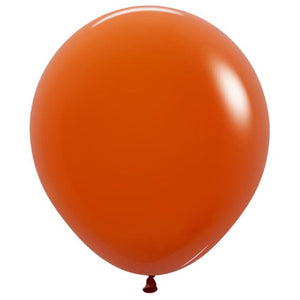 Balloon - Plain Latex Fashion Sunset Orange Latex Balloons 30cm 25pk