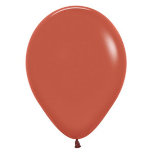 Balloon - Plain Latex Fashion Terracotta Latex Balloons 30cm 25pk