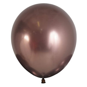 Balloon - Plain Latex Metallic Reflex Truffle Latex Balloons 45cm 6pk