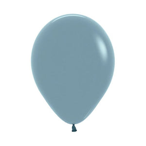 Balloon - Plain Latex Pastel Dusk Blue Latex Balloons 30cm 25pk