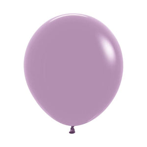 Balloon - Plain Latex Pastel Dusk Lavender Latex Balloons 45cm 6pk