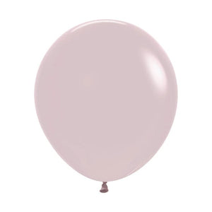 Balloon - Plain Latex Pastel Dusk Rose Latex Balloons 45cm 6pk