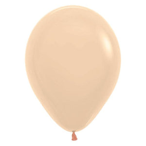 Balloon - Plain Latex Pastel Matte Malibu Peach Latex Balloons 30cm 25pk