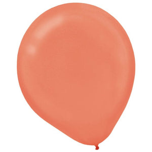 Balloon - Plain Latex Rose Gold Pearl Latex Balloons 60cm 4pk