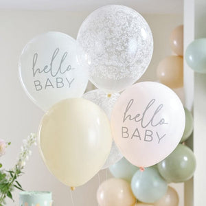 Balloon - Printed Latex Floral Baby Balloon Bundle 30cm 5pk