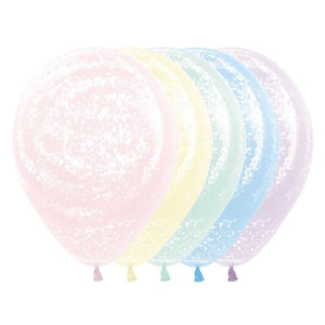 Balloon - Printed Latex Graffiti Frosty Pastel Matte Assorted Latex Balloons 30cm 25pk