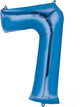 Balloon - Supershapes, Numbers & Letters Blue / 7 Numeral SuperShape Foil Balloon 86cm Each