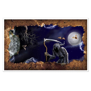 Decorations - Backdrop & Scene Setters Open Grave Insta-View 98cm x 159cm Each