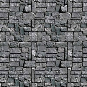 Decorations - Backdrop & Scene Setters Stone Wall Scene Setter Backdrop 1.2m x 9.1m Each