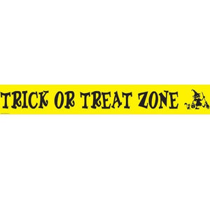 Decorations - Backdrop & Scene Setters Trick Or Treat Zone Party Tape 6m Each