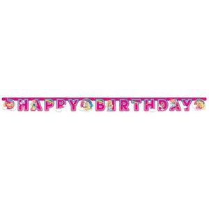 Decorations - Banners, Flags & Streamers Barbie Dreamtopia Letter Banner 1.6m x 13cm Each
