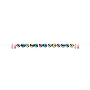 Decorations - Banners, Flags & Streamers Birthday Beats Ribbon Banner 20cm x 264cm Each