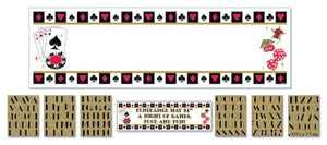 Decorations - Banners, Flags & Streamers Casino Place Your Bets Personalized Banner 1.6m x 50.8cm Each