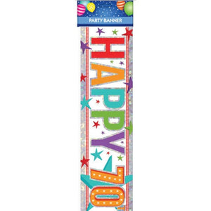 Decorations - Banners, Flags & Streamers Happy 70th Birthday Multi Banner Each
