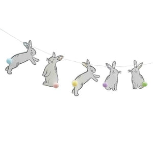 Decorations - Banners, Flags & Streamers Hop Hop Hooray Bunny Bunting Each