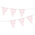 Pastel Pink Gingham Paper Bunting FSC Each
