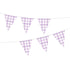 Pastel Purple Gingham Paper Bunting FSC Each