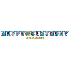 Decorations - Banners, Flags & Streamers Sonic the Hedgehog Jumbo Add-An-Age Letter Banner Each