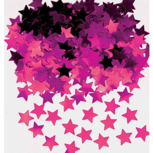 Decorations - Centerpiece & Confetti Pink Mini Stars Confetti 7g