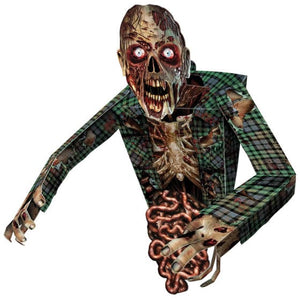 Decorations - Cutouts 3-D Zombie Wall Decoration 86cm Each