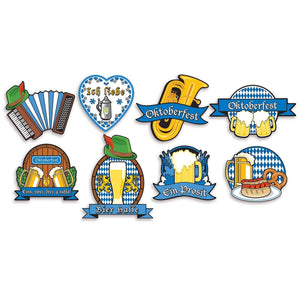 Decorations - Cutouts Oktoberfest Cutouts 8.5in-13in 8pk