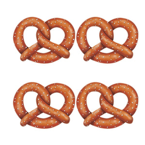 Decorations - Cutouts Pretzel Cardboard Cutouts 4pk