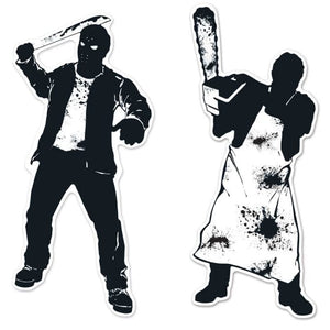 Decorations - Cutouts Psycho Silhouettes 75cm x 77cm 2pk