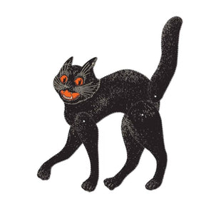 Decorations - Cutouts Vintage Halloween Cardstock Scratch Cat 52cm Each