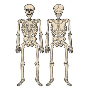 Decorations - Cutouts Vintage Halloween Cardstock Skeleton 129cm Each