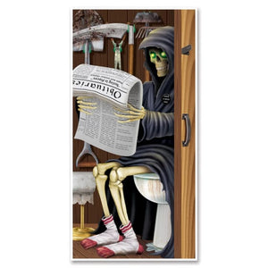 Decorations - Door Covers & Curtains Grim Reaper Restroom Door Cover 76cm x 152cm Each