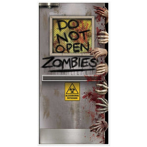 Decorations - Door Covers & Curtains Zombies Lab Door Cover 13cm x 76cm Each